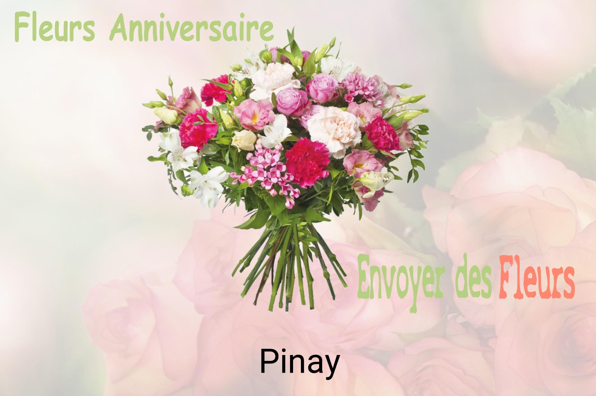Bouquet de fleurs d’anniversaire livré à Pinay
