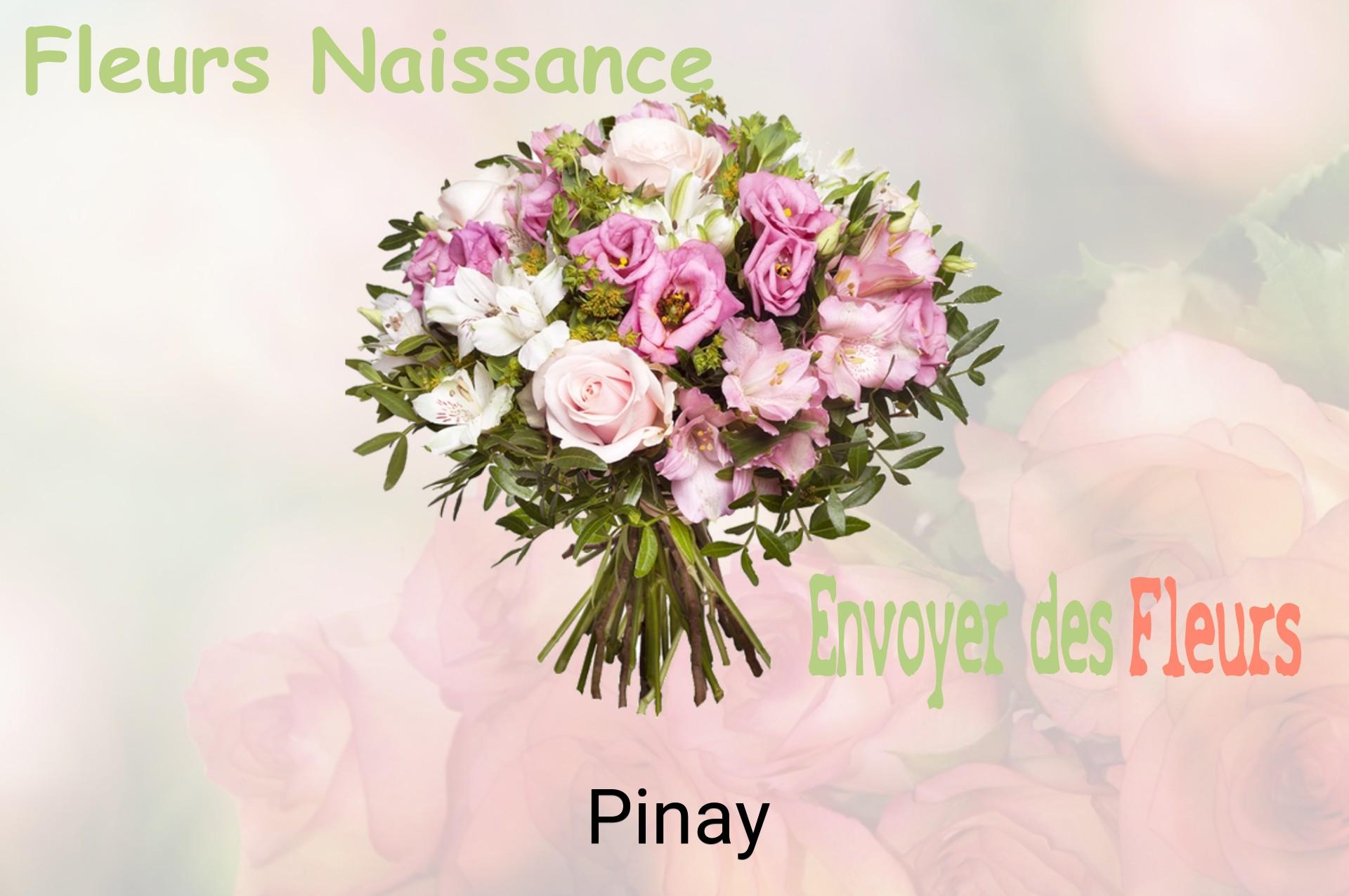 Bouquet de fleurs de naissance livré à Pinay